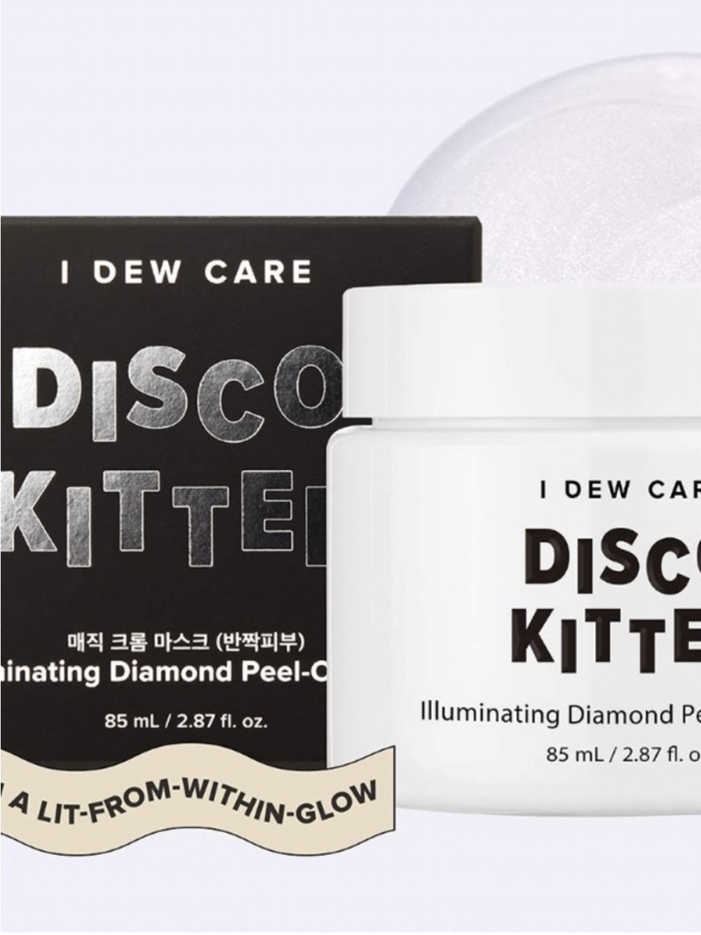 Dew Care DISCO KITTEN Illuminating Diamond Peel Off Mask